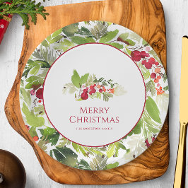 Festive Holly Berry och Evergreen jul