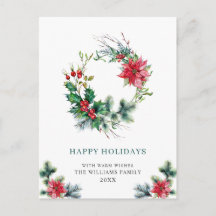 Festive Holly Berry Wandan God jul Helgdag