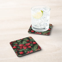 Festive Holly & Pine Christmas