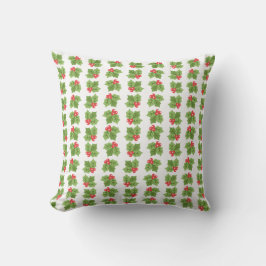 Festive Holly Repeat Pillow Kudde