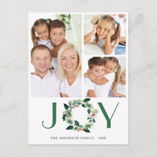 Festive Holly WandeGod-jul Hälsning Helgdag Vykort