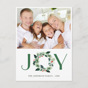 Festive Holly WandeGod-jul Hälsning Helgdag Vykort