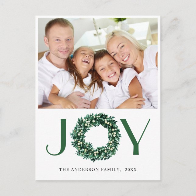 Festive Holly WandeGod-jul Hälsning Helgdag Vykort (Framsida)