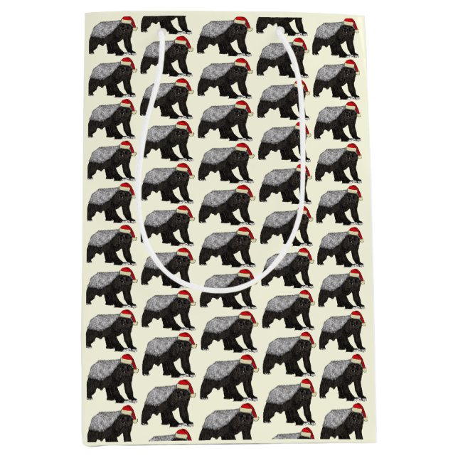 Festive Honey badger Badass juldjur (Framsidan)