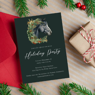 Festive Horse WAN Equestrian Julfest Inbjudningar