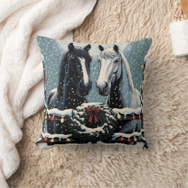 Festive Horses | God jul Kudde