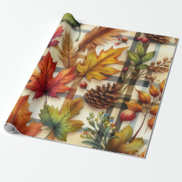 Festive Höst löv på Play Presentpapper