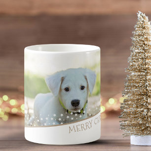 Festive Hund Photo Stars jul Keepsaké Kaffemugg