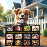 Festive Hundar firar varje Helgdag 20XX Kalender<br><div class="desc">Fira året med ett berömvärt helgdag-temat hundar! I denna kalender för 2025/2026 visas levande valpar och hundar som varje månad får ett särskilt tillfälle, från en valp under en jul under det dubbla ljus till ett nytt års hund som tittar på fyrverkerier. Varje sida fångar upp helgdag med festliga dekorationer...</div>