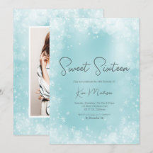 Festive ice blue white snö elegant chic söt 16