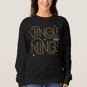 Festive Jingle och Mingle Helgdag Design T Shirt