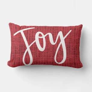 Festive Joy Calligraphy Helgdag/jul Lumbarkudde