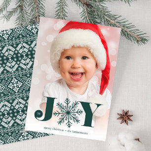 Festive Joy   Helgdag-fotokort Julkort