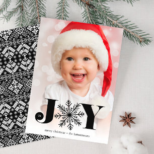 Festive Joy Helgdag-fotokort Julkort