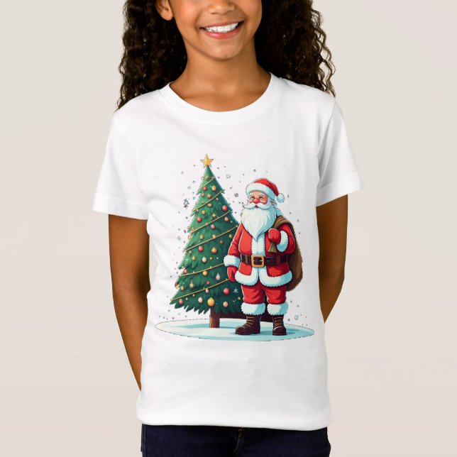 "Festive Joy: jul Wonderland Design" T Shirt (Framsida)