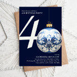 Festive jul Bauble 40:e födelsedagen Party Inbjudningar<br><div class="desc">Att fira en 40:e födelsedag under den festliga julhelgen. Den här julklappsdesignen är perfektens milstolpe-inbjudan till dig att skicka ut till vänner och familj. All text är anpassade.</div>