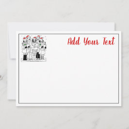 Festive jul Carolines med Snö Julafton Julkort