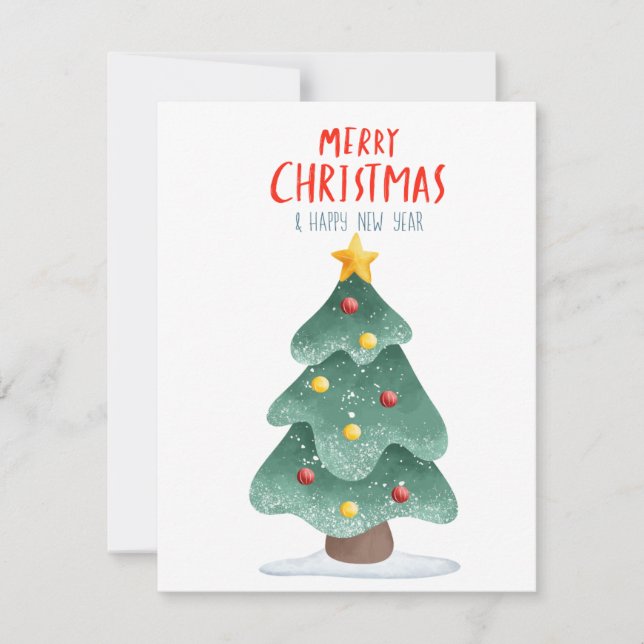 "Festive jul Cheer Cards Julkort (Framsida)