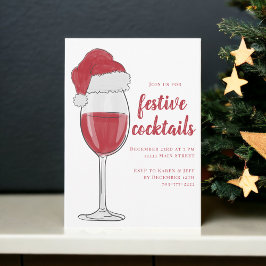Festive jul Cocktails Julfest Inbjudningar