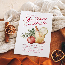 Festive jul Cocktails Julfest Inbjudningar