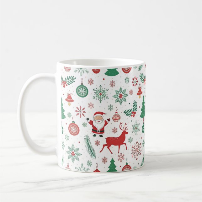 "Festive jul Coffee Mugg" Kaffemugg (Vänster)