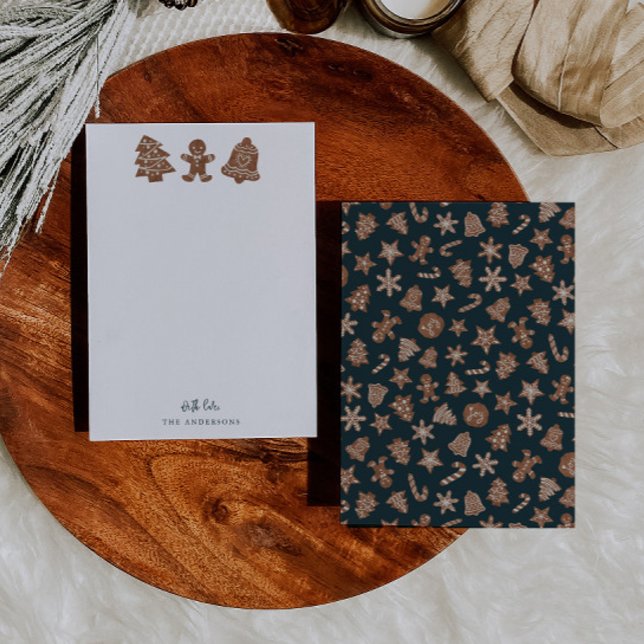 Festive jul Cookies Anteckningskort (Skapare uppladdad)