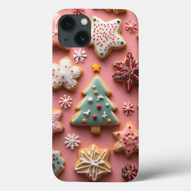 Festive jul Cookies iphone case (Baksida)