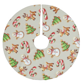 Festive jul Cookies Julgransmatta Borstad Polyester