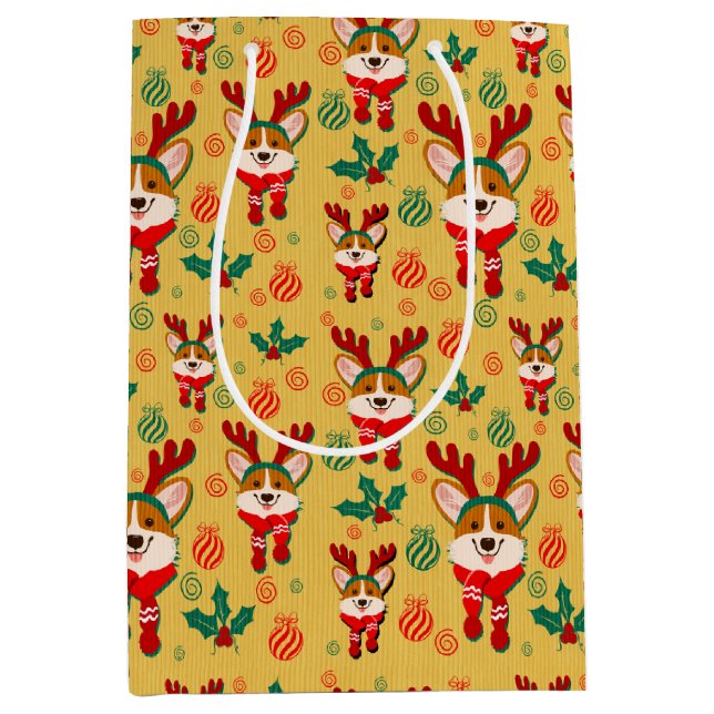 Festive jul Corgi Hund (Framsidan)