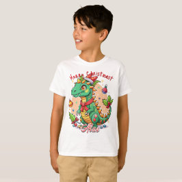Festive jul Cute Dino T-Shirt Gift Kids