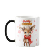 Festive jul-Cute Reindeer-Mugg