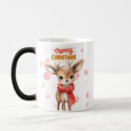 Festive jul-Cute Reindeer-Mugg Magisk Mugg