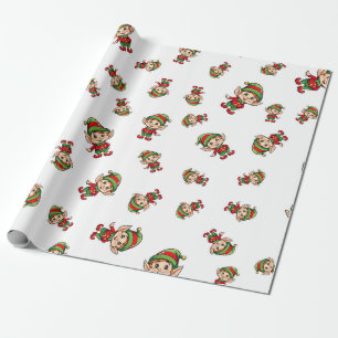 Festive jul Elf Presentpapper