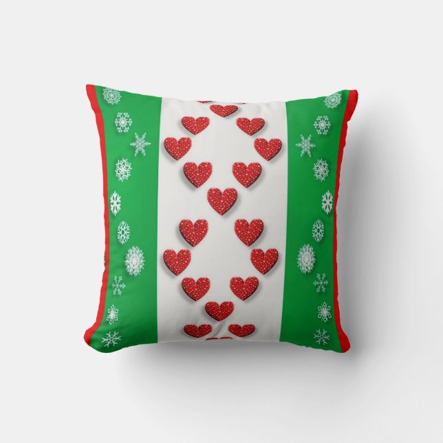 Festive jul färglös mönster kudde (Framsida)