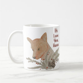 Festive jul Fox Grandma from Kids Kaffemugg