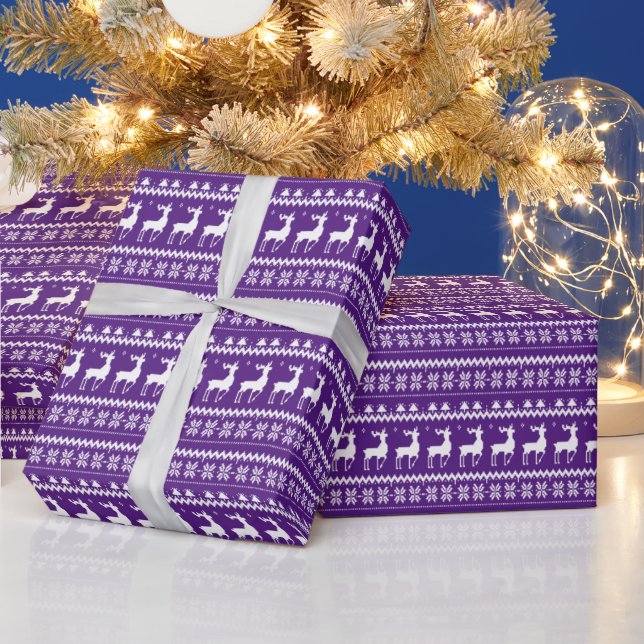 Festive jul ful sweater tippad mönster presentpapper (Helgdagar)