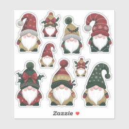 Festive jul Gnome Sticker Lakan Klistermärken
