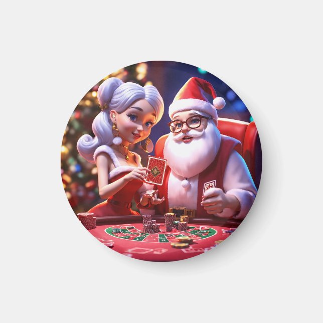 "Festive jul Magnets: Add Helgdag Cheer to Y Magnet (Framsidan)