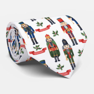 Festive jul-nötkracker i mönster slips