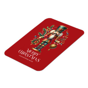 Festive jul Nutcracker Anpassningsbar Photo Magnet