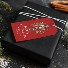 Festive jul Nutcracker Presentetikett