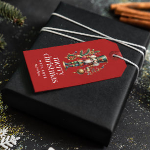 Festive jul Nutcracker Presentetikett