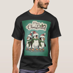 Festive jul Penguins in en Winter Wonderland T Shirt