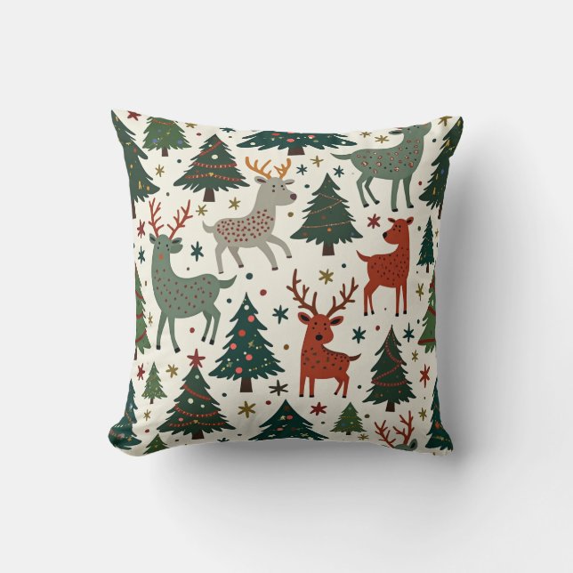 Festive jul Pillow Cushion Kudde (Framsida)