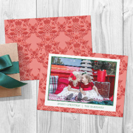 Festive jul PineApple Ornaments Photo Julkort