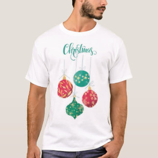 Festive jul-prydnadsdesign t shirt