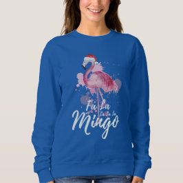 Festive jul rosa flamingo t shirt
