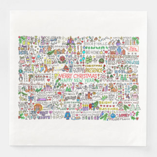 Festive jul Spirit Napkins Pappersservett