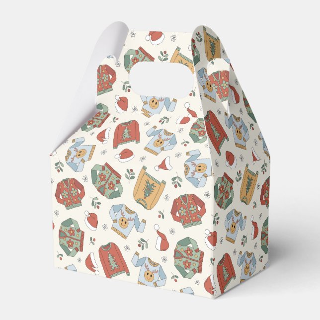 Festive jul Sweaters and Hats Mönster Presentaskar (Framsidan Sidan)