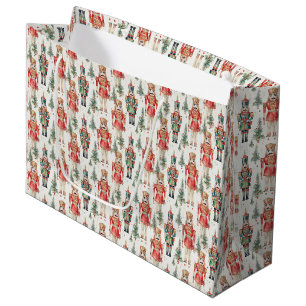 Festive jul tiled nutkracker vattenfärg